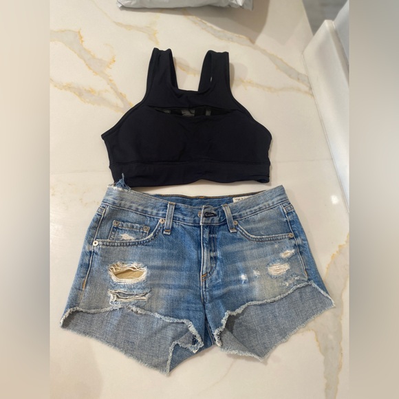 Bundle of one sport bra and 3 shorts, lululemon, rag & bone and Joe’s shorts. - Picture 8 of 13